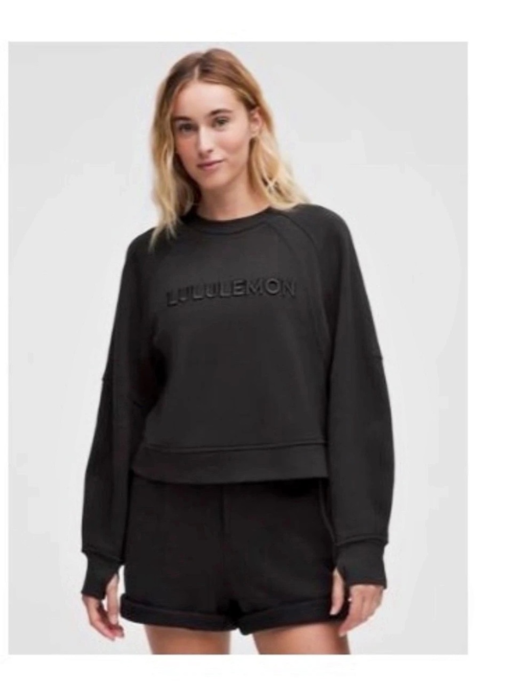 Lululemon Scuba Oversized Pullover Wordmark Sweatshirt